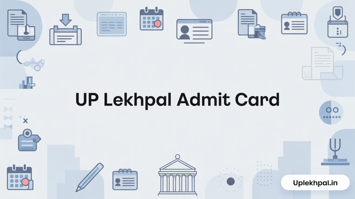 upsssc lekhpal admit card